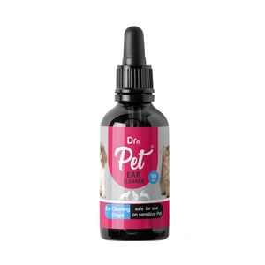 قطره گوش سگ و گربه دکترپت مدل ear cleaner وزن 200 گرم